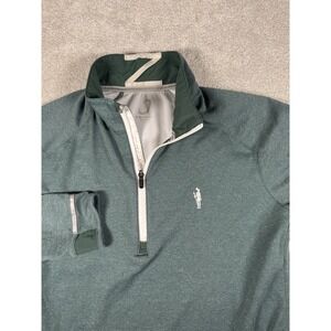 Zero Restriction Golf Z425 Quarter Zip Men Size XL Green Reflective Chest "logo"